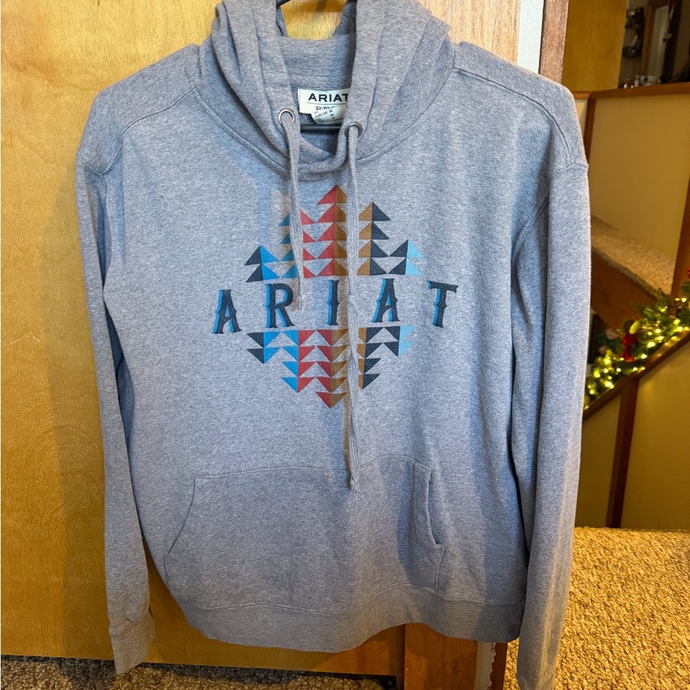 Ariat Heather Gray Aztec Sweatshirt